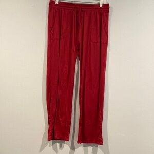 Flora Nikrooz Bright Red Pajama Pants - Elastic Waste - Size Large (10/12)